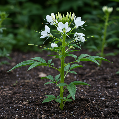 Cleome Spider Flower White Seeds for Garden Planting