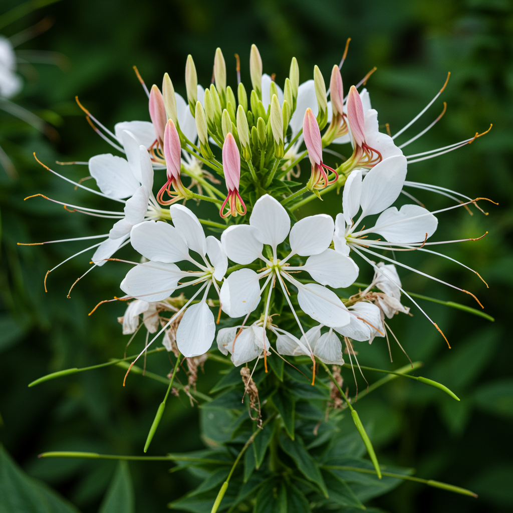 Cleome Spider Flower White Seeds for Garden Planting