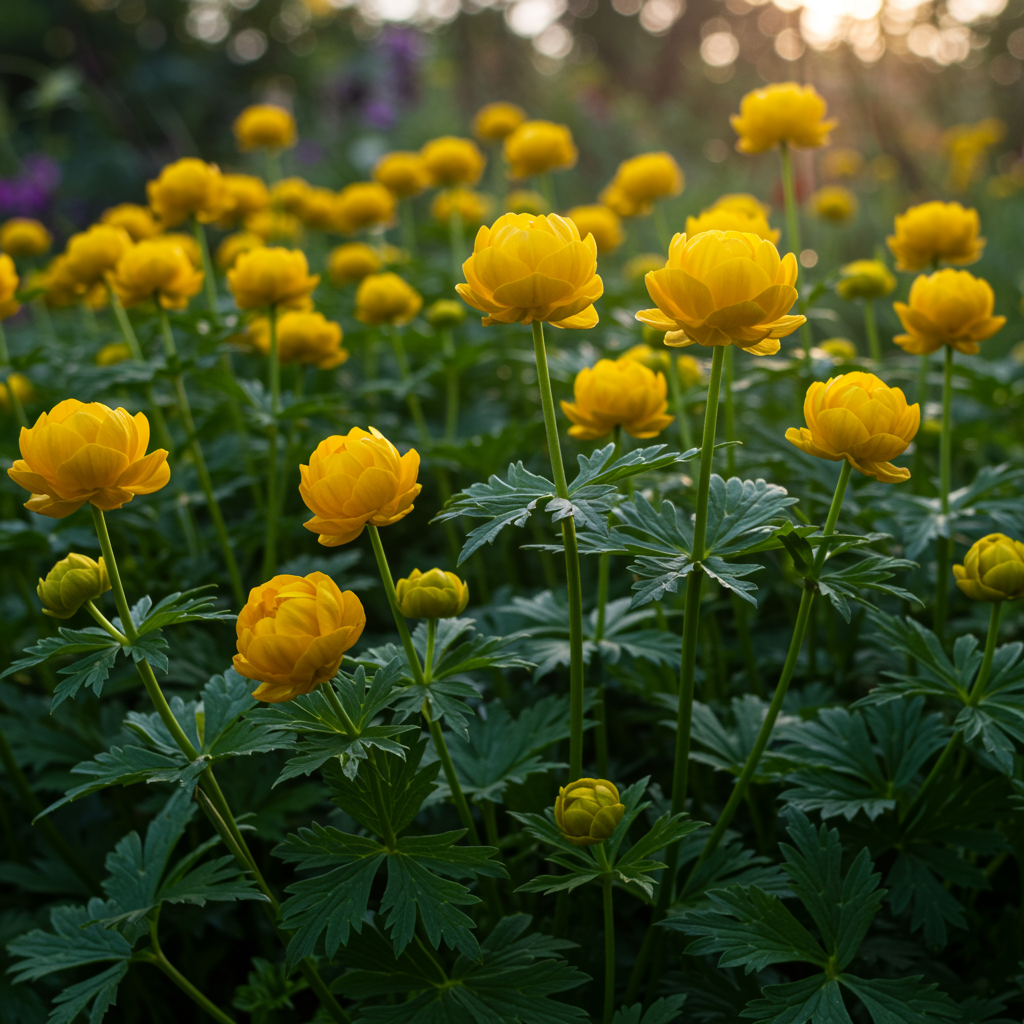 Trollius Golden Queen Seeds - Globe Flower Seeds for Garden