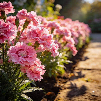 Pink Double Flowered Dianthus Seeds for Garden Planting