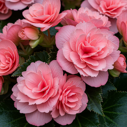Pink Rieger Begonia Seeds for Indoor and Outdoor Gardens