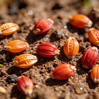 Mixed Orange and Red Dahlia Flower Seeds for Garden Planting