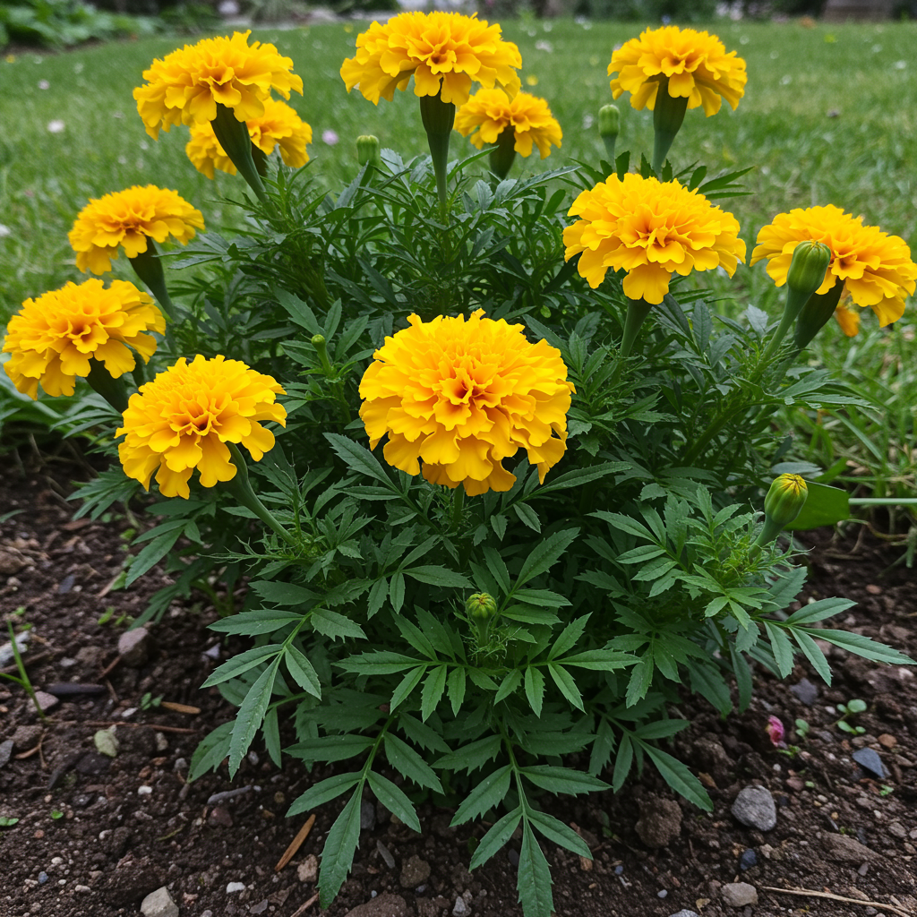 Golden Marigold Flower Seeds for Garden Planting