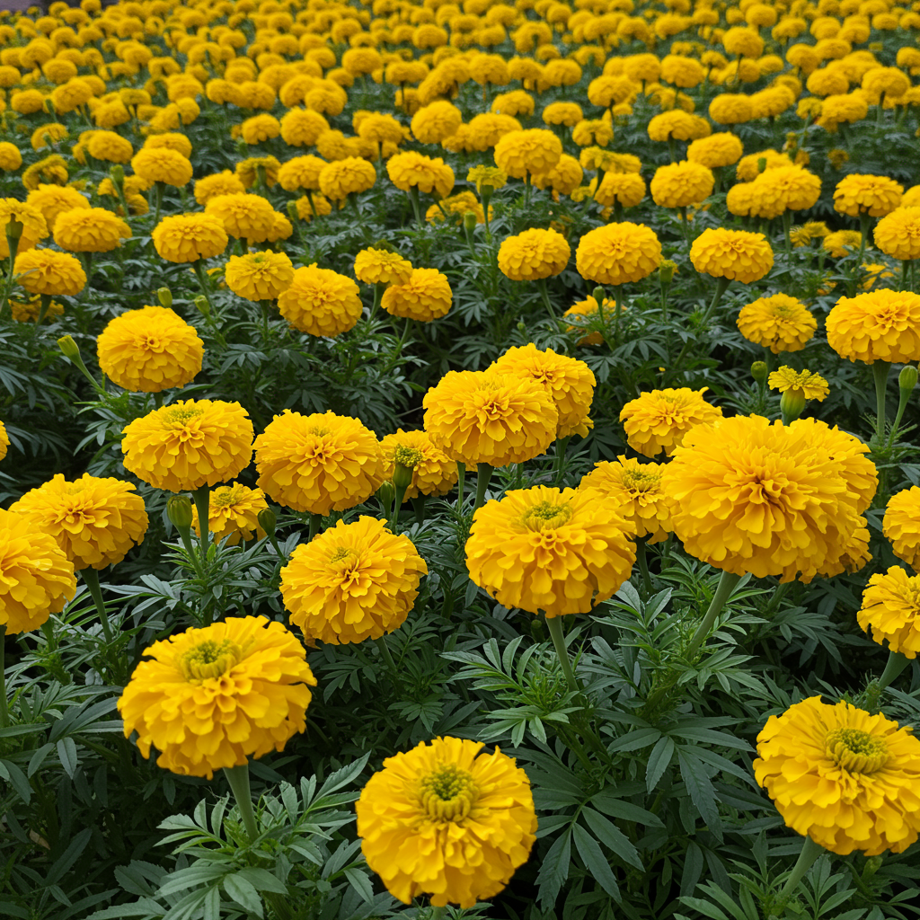 Golden Marigold Flower Seeds for Garden Planting