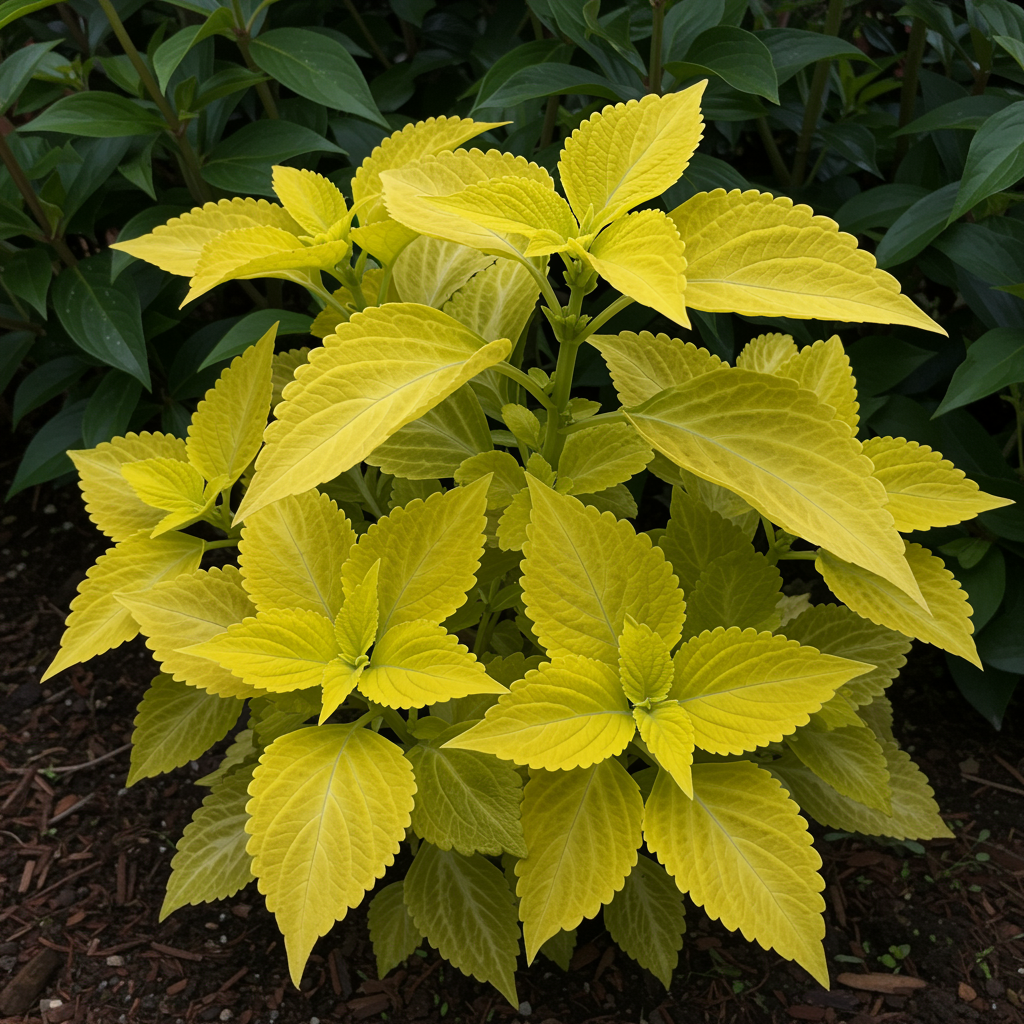 Coleus Heirloom Seeds - Yellow Bright Golden-Yellow and Chartreuse