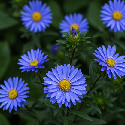 Giant Blue Moon Aster Flower Seeds for Garden Planting