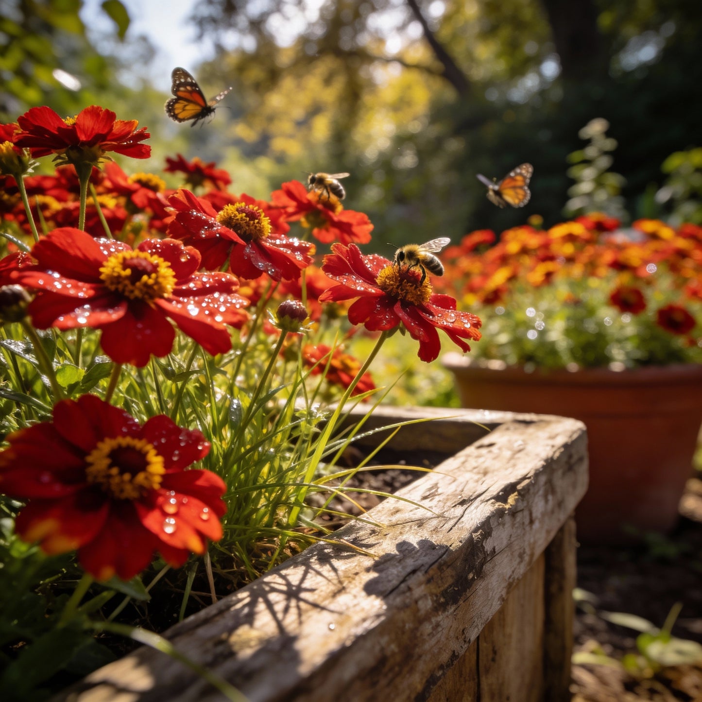 Coreopsis Red Flower Seeds for Garden Planting