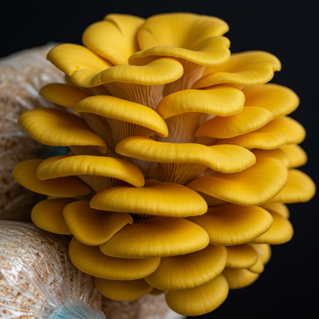 Yellow Gold Oyster Mushroom Seeds for Planting