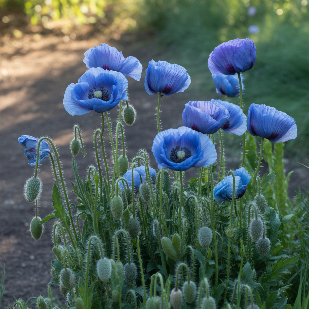 Papaver Hungarian Blue Poppy Seeds - Blue Poppy Flower Seeds for Garden