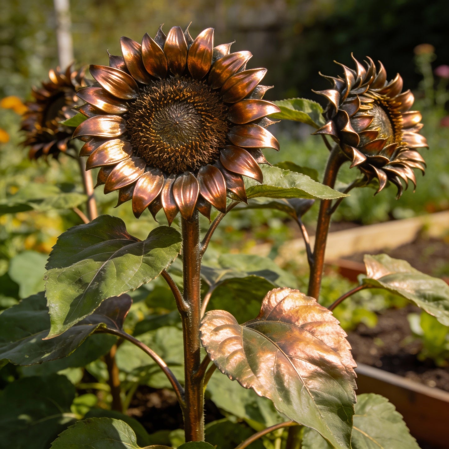 Bronze Sunflower Seeds for Garden Planting