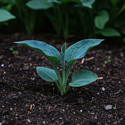 Hosta Seeds for Planting – Heirloom Non-GMO Perennial Shade Plant Dark Blue Foliage Variety