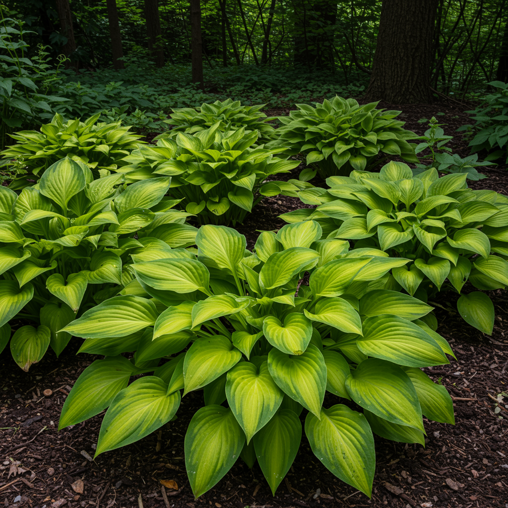 Hosta Seeds for Planting – Heirloom Non-GMO Perennial Shade Plant Gold-Centered Foliage Variety