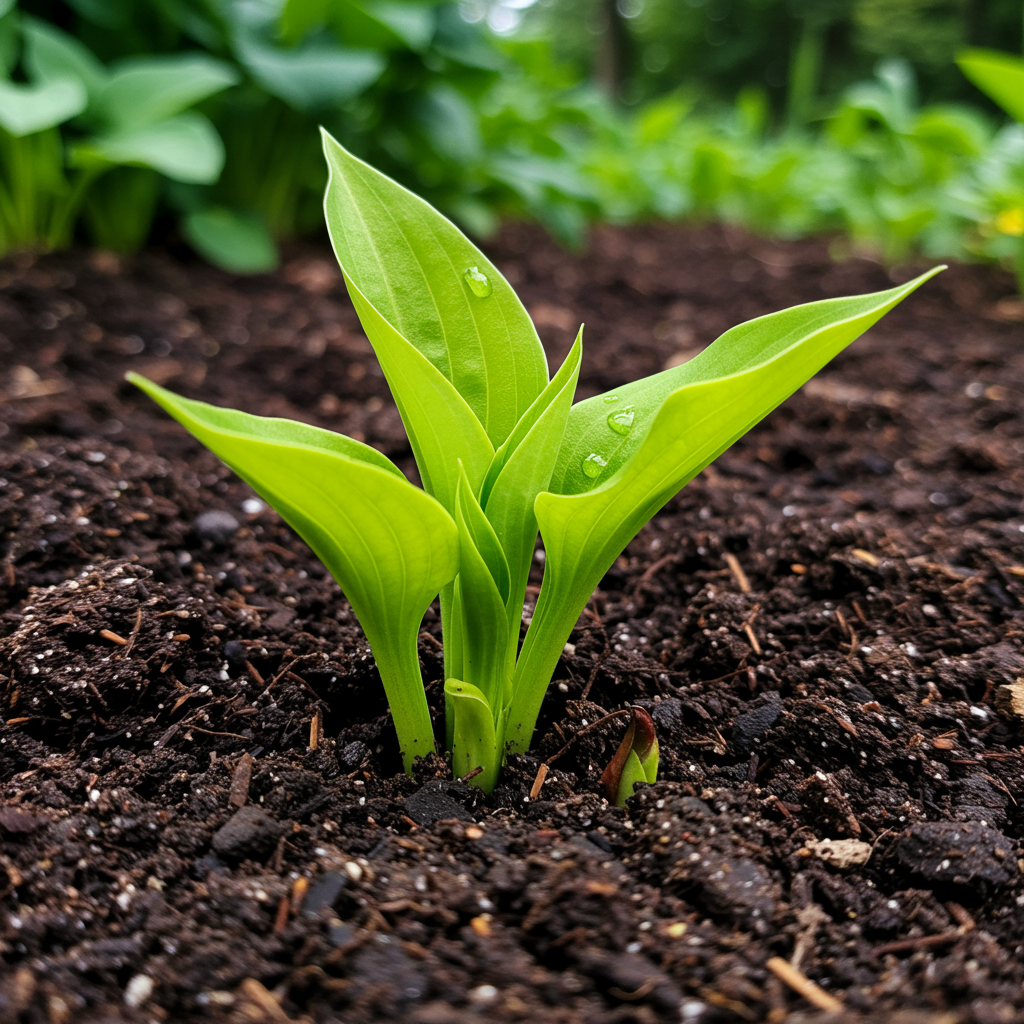 Hosta Seeds for Planting – Heirloom Non-GMO Perennial Shade Plant Gold-Centered Foliage Variety