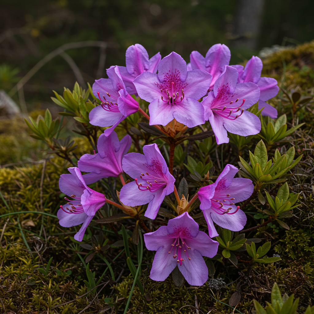 Rhododendron Camtschaticum Flower Seeds for Garden Planting