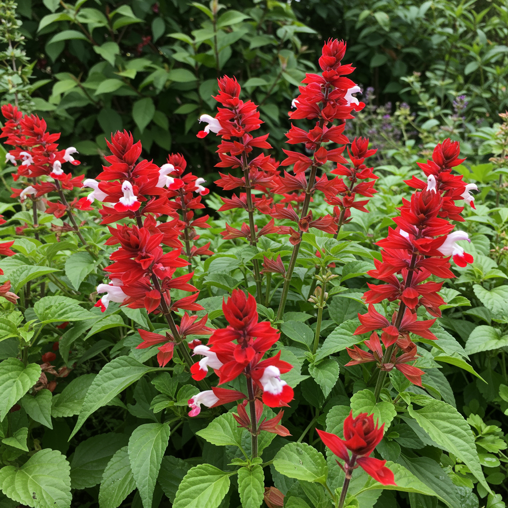 Red Lips Flower Seeds - Salvia Hot Lips Flower Seeds for Garden