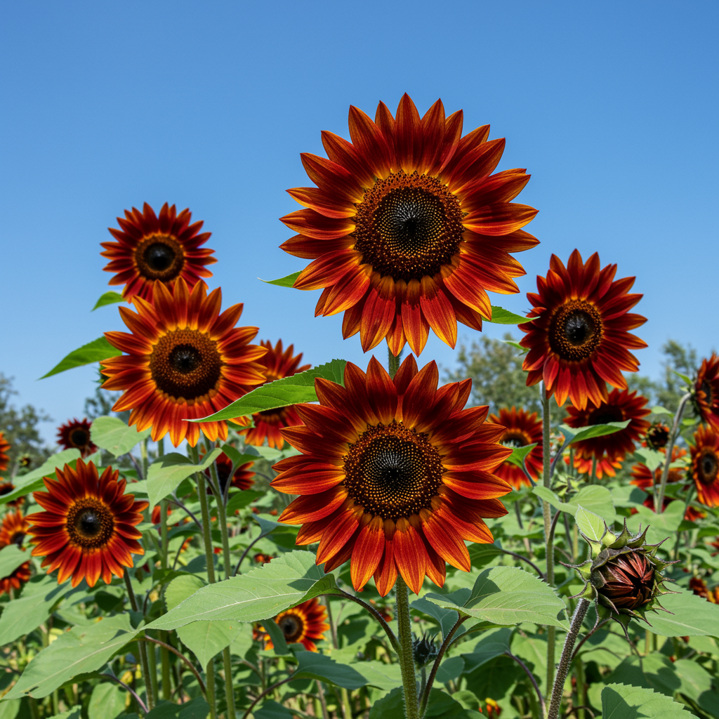 Cherry Chocolate Sunflower Seeds - Chocolate Sunflower Seeds for Garden