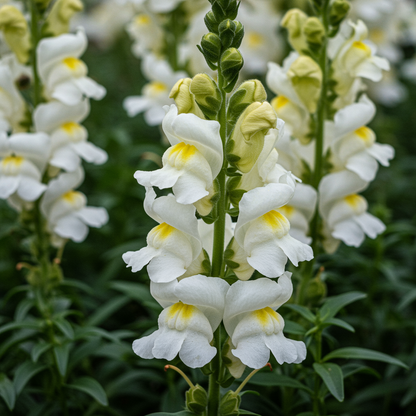 Pure White Snapdragon Seeds - White Snapdragon Flower Seeds for Garden