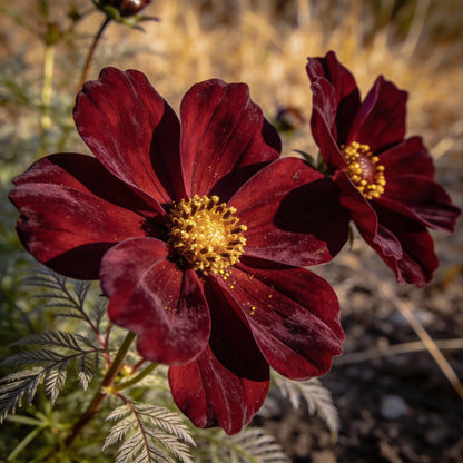 Burgundy Red Cosmos Seeds - Red Cosmos Flower Seeds for Garden