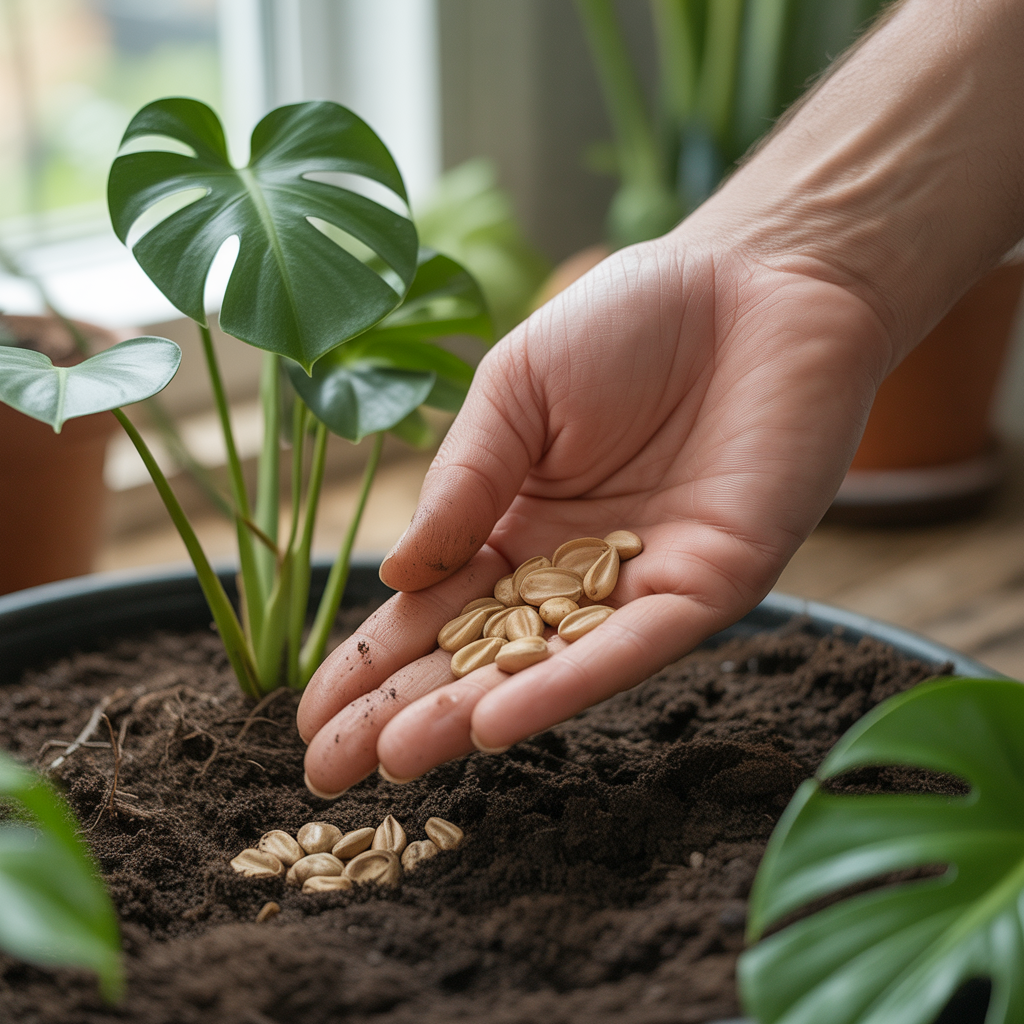 Monstera Deliciosa Plant Seeds for Planting – Grow Lush Green Tropical Foliage