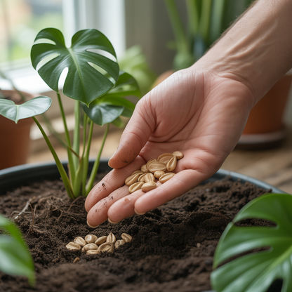 Monstera Deliciosa Plant Seeds for Planting – Grow Lush Green Tropical Foliage