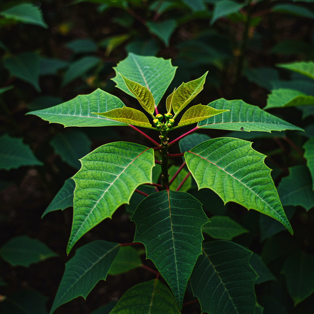 Poinsettia Christmas Star Perennial Shrub Seeds for Planting – Drought Tolerant for Landscapes & Containers