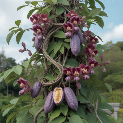 Chocolate Vine Seeds – Akebia quinata Edible Fruit & Fragrant Flowers
