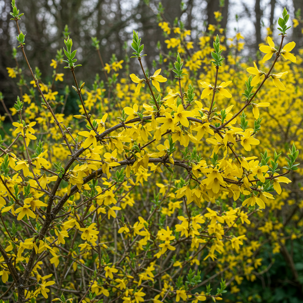 Forsythia Seeds – Cold Hardy Shrub with Golden Yellow Spring Blooms