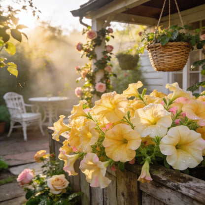 Light Yellow Petunia Seeds for Garden Planting