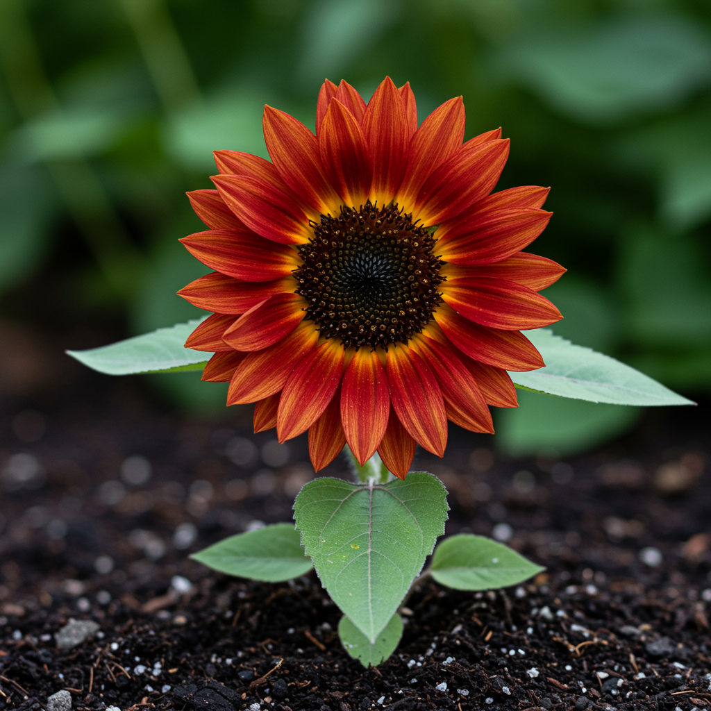 Red Mini Sunflower Seeds for Garden Planting