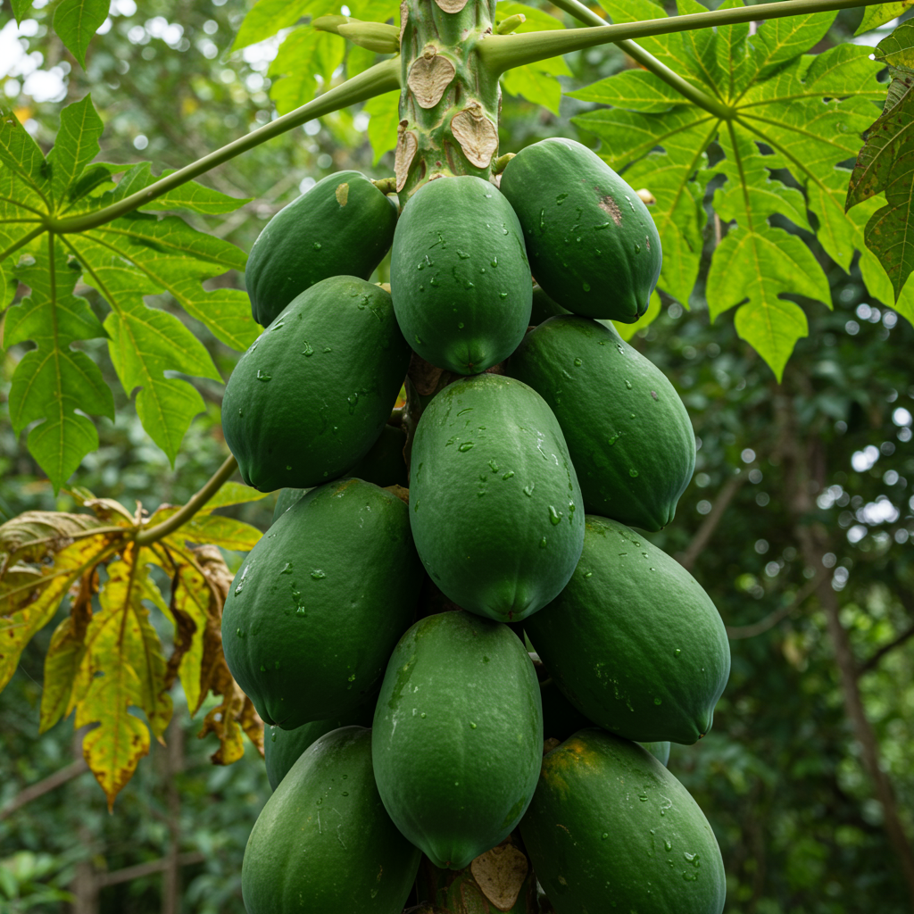 Green Papaya Fruit Seeds for Planting – Fresh Tropical Papaya Seeds for Home Gardening