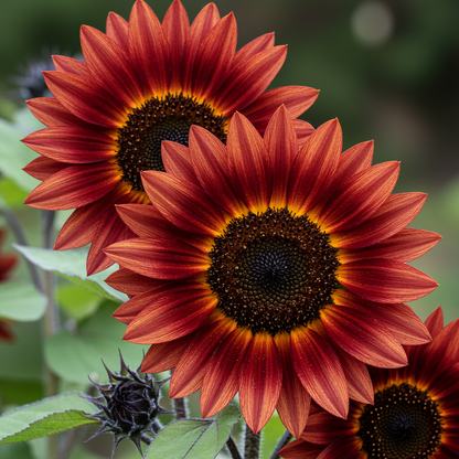 Sunflower Ruby Passion Seeds - Red Sunflower Seeds for Garden