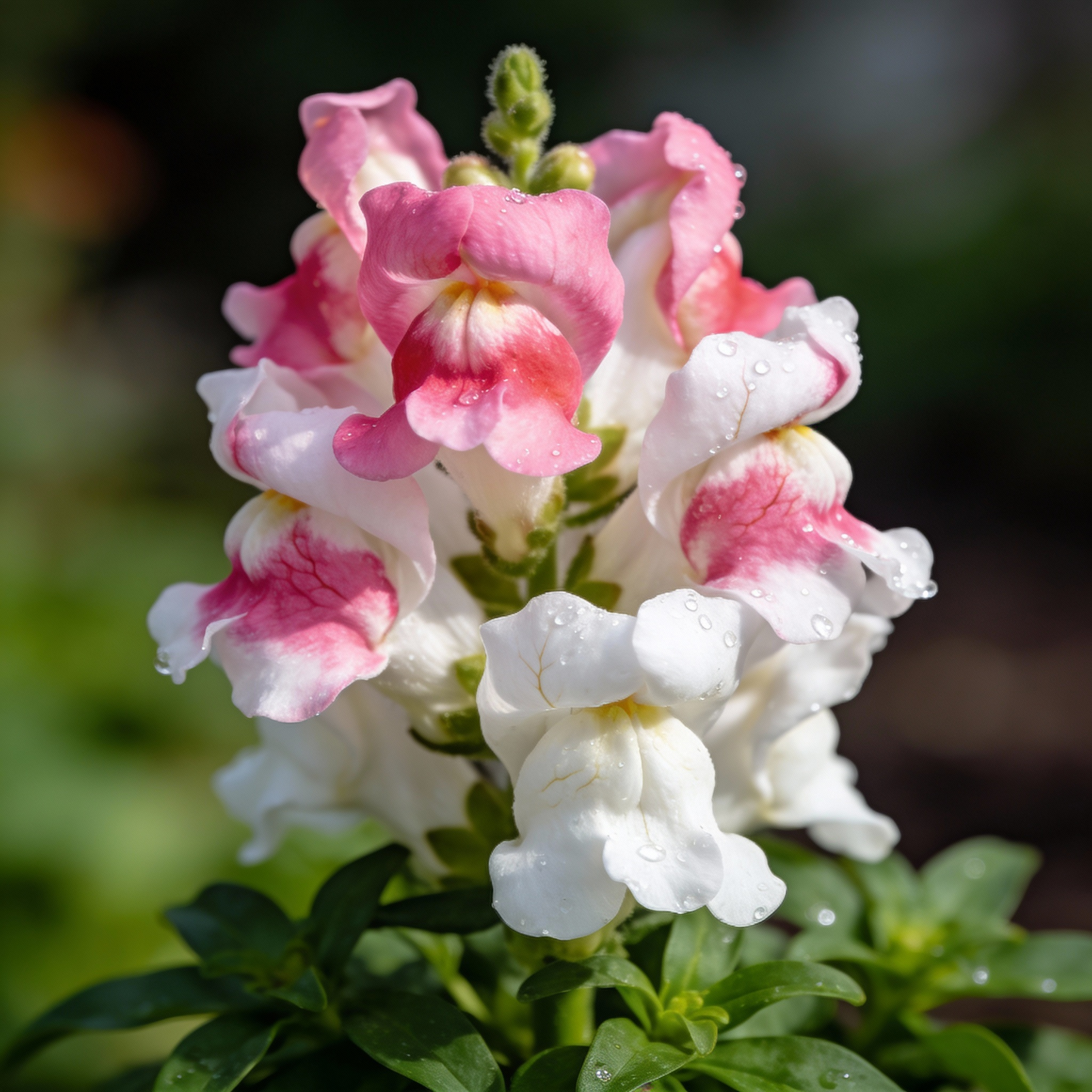 Bi Color Pink White Snapdragon Seeds - Snapdragon Flower Seeds for Garden