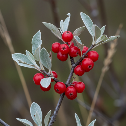 Silver Buffaloberry Seeds – Shepherdia argentea Red Fruit Native Bullberry Shrub