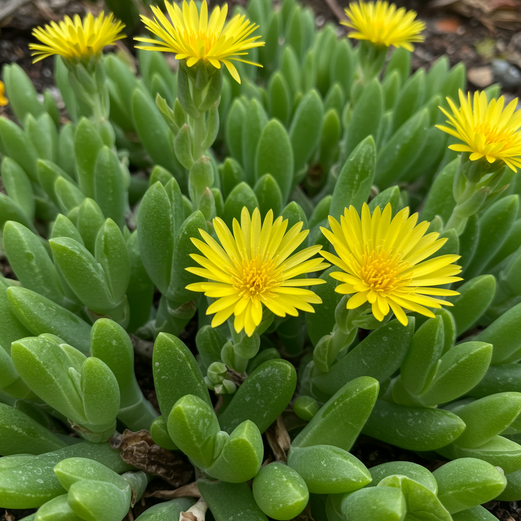 Yellow Ice Plant Delosperma Seeds for Garden Planting