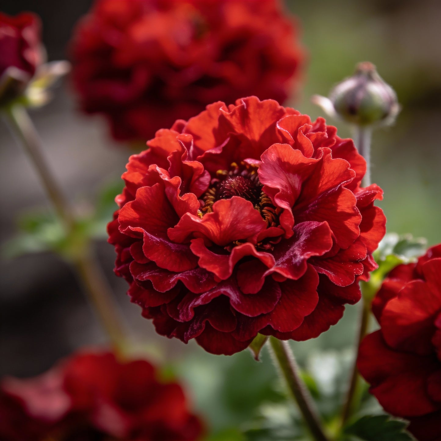 Double Bloody Mary Geum Seeds for Garden Planting