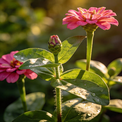 Hot Pink Zinnia Flower Seeds for Garden Planting