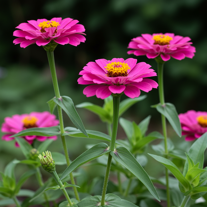Hot Pink Zinnia Flower Seeds for Garden Planting