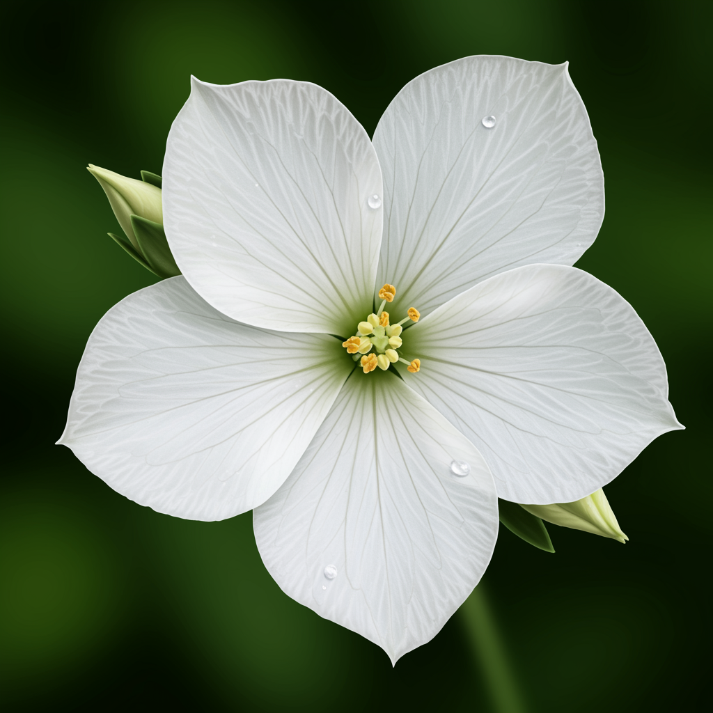 Bianco Malope Mallow Trifida Flower Seeds for Garden Planting