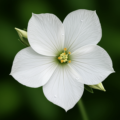 Bianco Malope Mallow Trifida Flower Seeds for Garden Planting