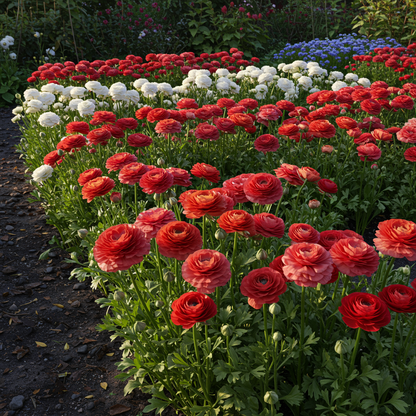 Ranunculus Flower Mixed Colour Seeds - Ranunculus Flower Seeds for Garden