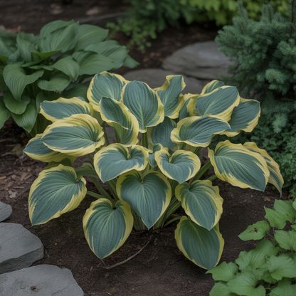 Hosta Seeds for Planting – Heirloom Non-GMO Perennial Shade Plant Green & Yellow Foliage Variety