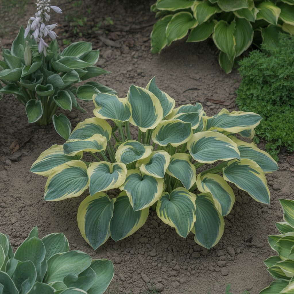 Hosta Seeds for Planting – Heirloom Non-GMO Perennial Shade Plant Cream-Edged Foliage Variety