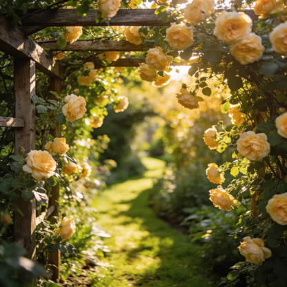 Light Yellow Climbing Rose Seeds for Garden Planting