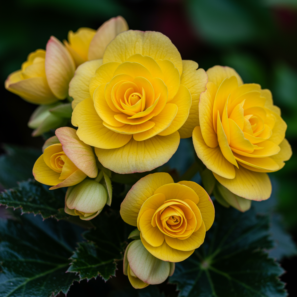 Yellow Begonia Flower Seeds - Yellow Begonia Flower Seeds for Garden