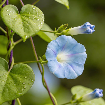 Ipomoea Purpurea Dacapo Light Blue Flower Seeds for Garden Planting
