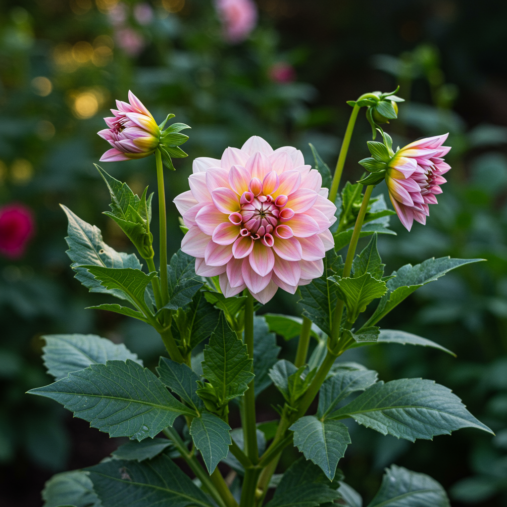 Mixed Blush Pink with White Dahlia Flower Seeds - Dahlia Flower Seeds for Garden