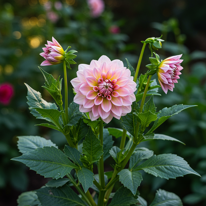 Mixed Blush Pink with White Dahlia Flower Seeds - Dahlia Flower Seeds for Garden