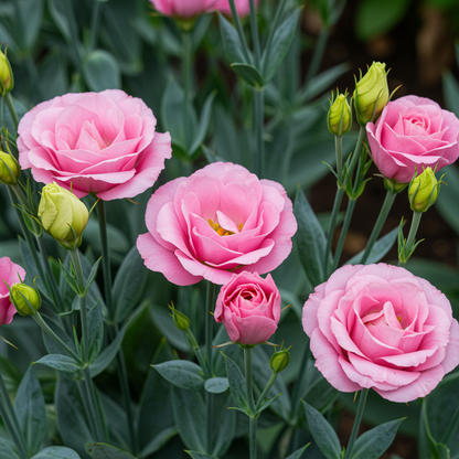 Lisianthus Mariachi Pink Seeds - Pink Lisianthus Flower Seeds for Garden