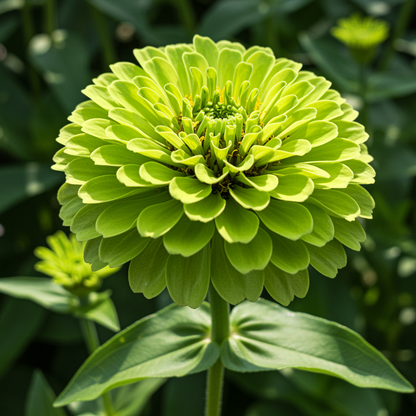 Green Zinnia Seeds - Lime Chartreuse Flower Seeds for Garden Planting