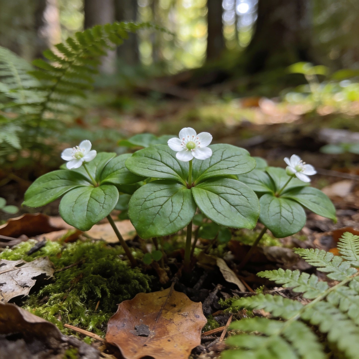 Western Bunchberry Flower Seeds - Hardy Groundcover Perennial for Garden